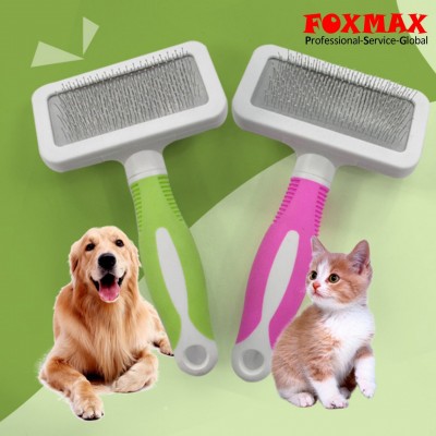 Stainless Steel Massage Grooming Comb Brush for Pet Dog (FM-PS130)